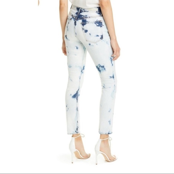 NEW GRLFRND Karolina Sunbleach High Rise Straight Rigid Denim Jeans - Picture 2 of 11